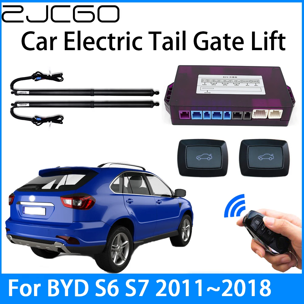 

ZJCGO Car Power Trunk Electric Suction Tailgate Intelligent Tail Gate Lift Strut For BYD S6 S7 2011~2018
