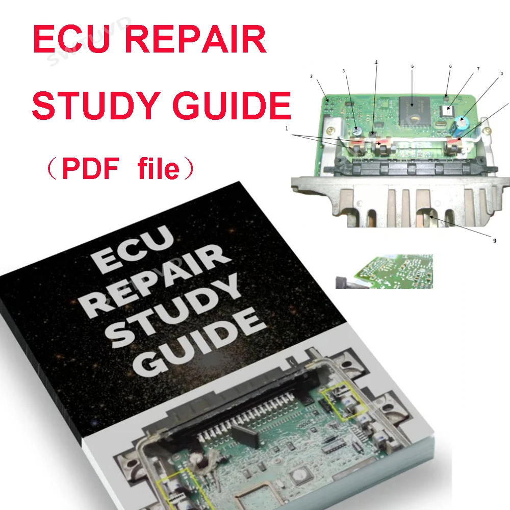 Pack 5 Ecu Reparatur handbücher Reparatur von Einspritz modulen in der Werkstatt Diesel elektronik Studien führer Auto LKW Diagnose werkzeuge