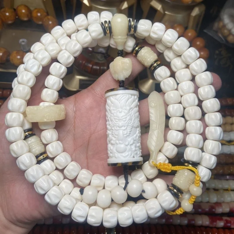 Deer Bone 12mm Passion Seed 108 Necklace Set Fashionable Versatile