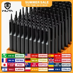 WUTA Plating Titanium Leather Hollow Punching Tool Set Round Hole Puncher DIY Craft for Leather Watch Band,Fabric,Plastic,Paper