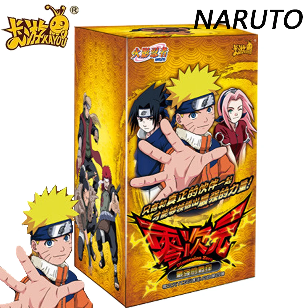 Genuine KAYOU NARUTO Collection Card Anime Uchiha Sasuke Uzumaki Naruto Friendship Partner The Strongest Power Cards Kids Gifts