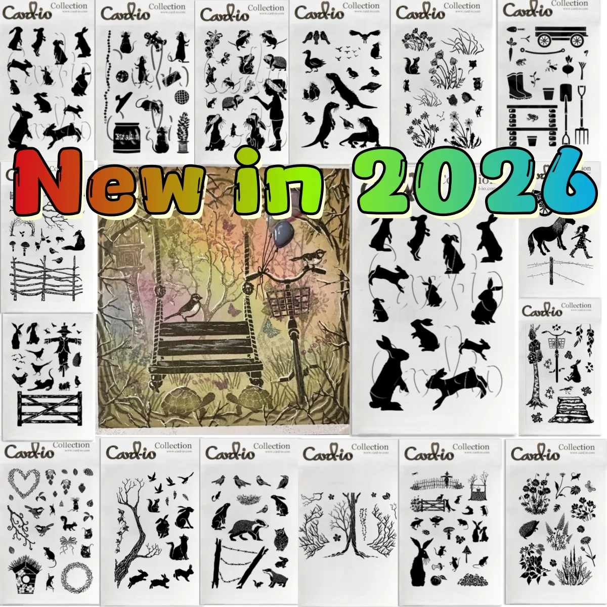 

Animals Tree Wildflowers Pottering Tools Clear Stamp for DIY Decorating Scrapbook Paper Card Album Embossing Craft 2026 Easter