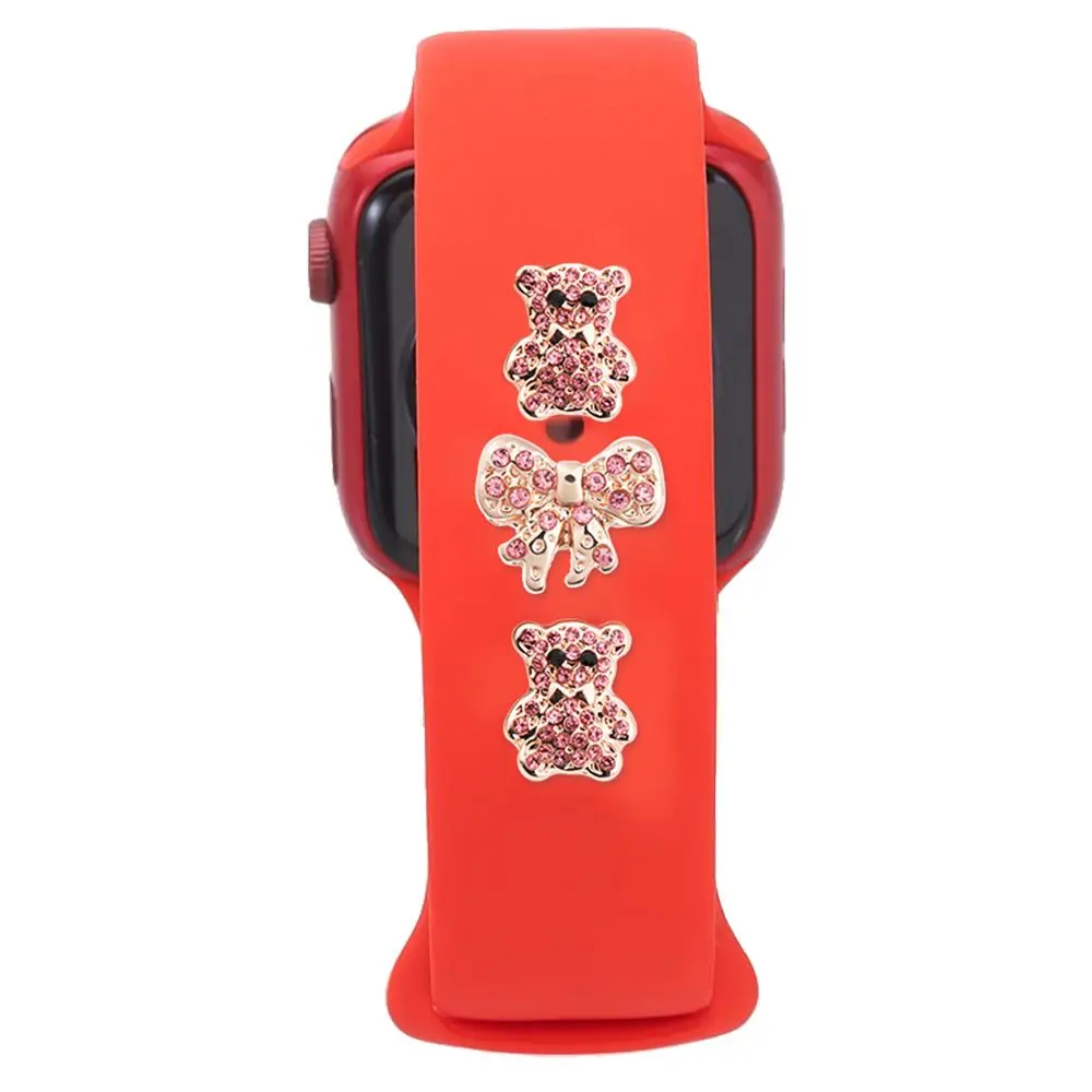 Devices Bracelet Decor Silicone Strap Decorative Nails Jewelry Accessories Rubber Bracelet Decoration Watchband Ornament