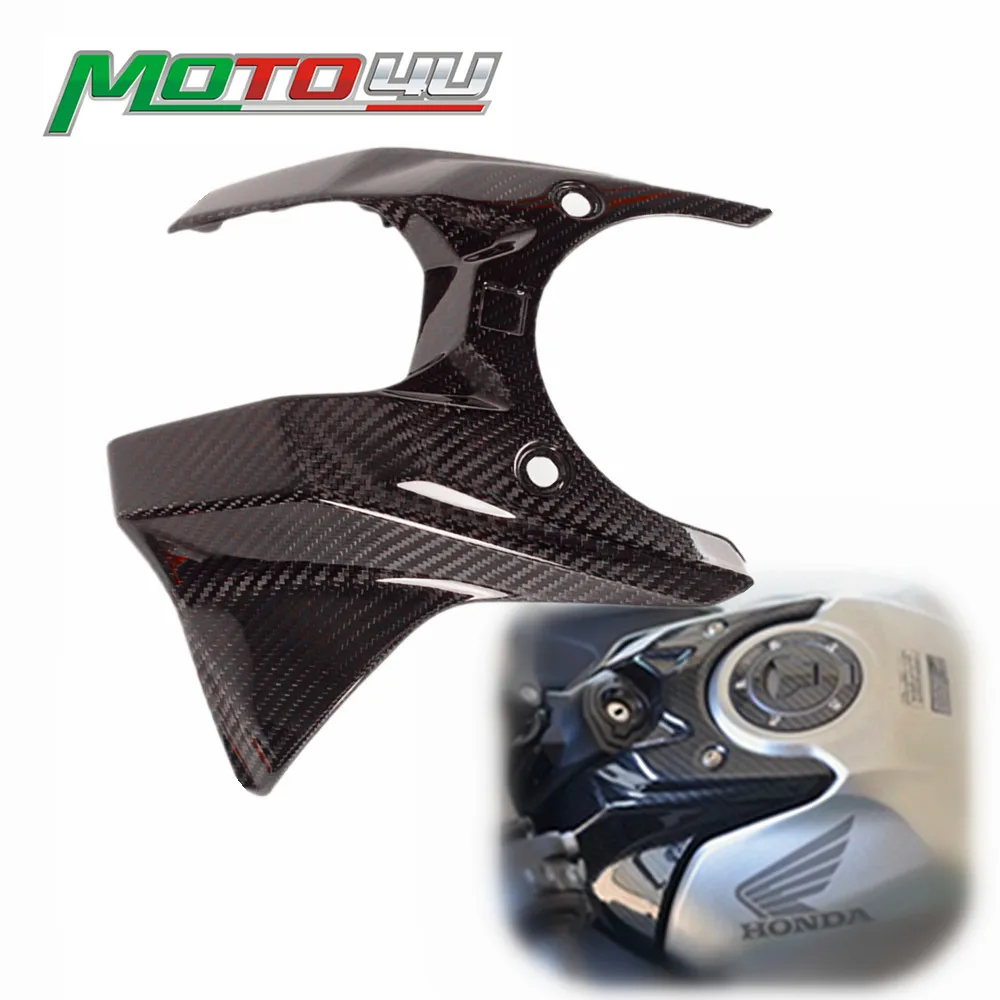 MOTO4U For Honda CBR650R CB650R CBR 650 CB 2019 2020 2021 2022 2023 100% Carbon Fiber Gas Tank Fairing Cover Accessories Part