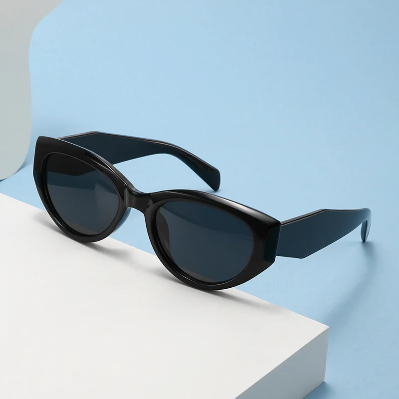 Trendy Beliebte Cat Eye Sonnenbrille Weiblich Männlich Luxus Marke Designer Brillen Outdoor Fahren Reise Schatten Unisex UV400 Lentes – Detail 3