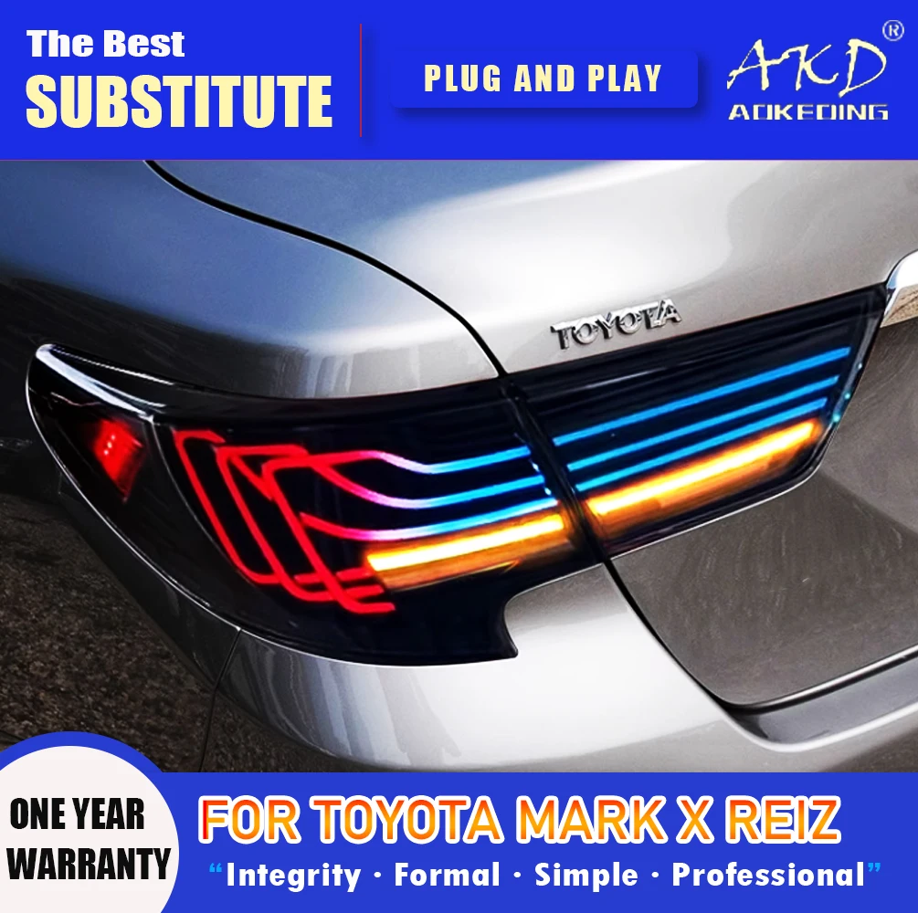 AKD Tail Lamp for Toyota Mark X LED Tail Light 2013-2017 Reiz Rear Fog Brake Turn Signal Automotive Accessories