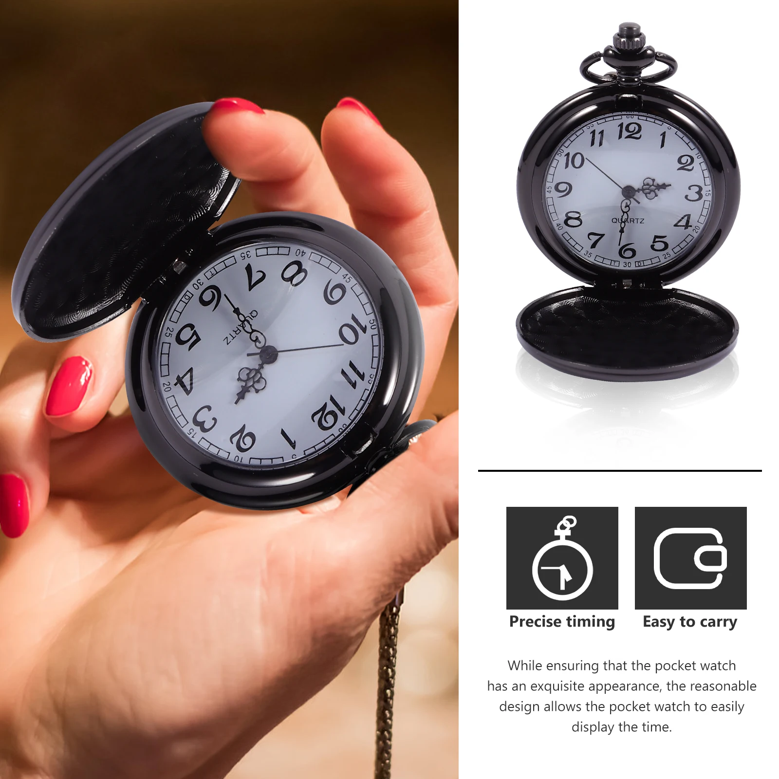 

Watch Quartz Alloy Retro Pendant Movement Vintage Chain Watches for Men Women Jewelry Accessories
