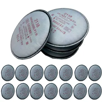 Filtre à particules 2138 P3 R avec niveau d' nuisance pour masque anti-poussière respiratoire série 3m 6800 7502 6200
