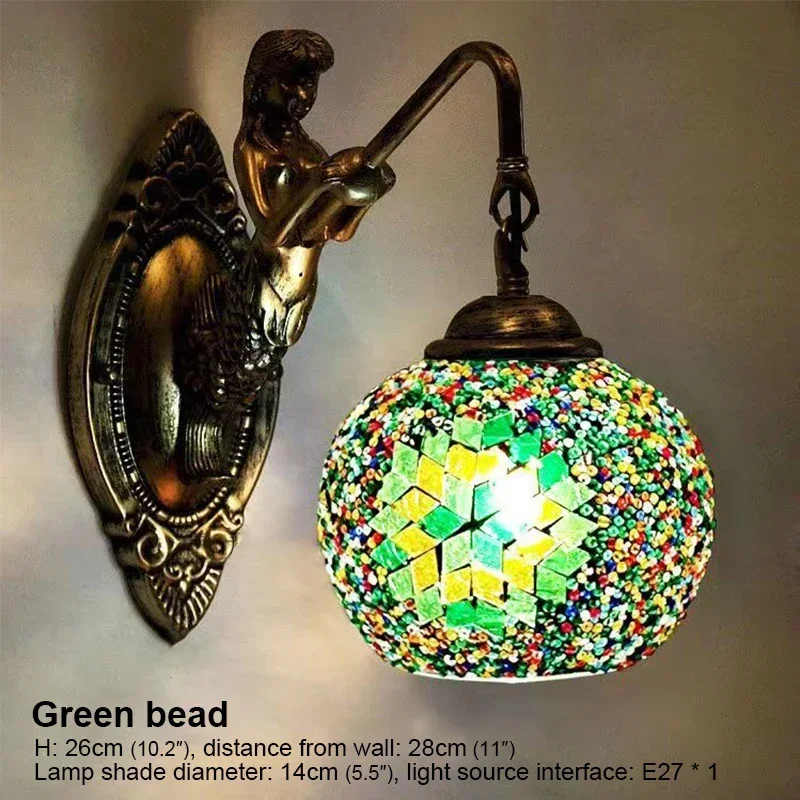 GISELLE Contemporary Mermaid Wall Lamp Personalized And Creative Living Room Bedroom Hallway Bar Decoration Light