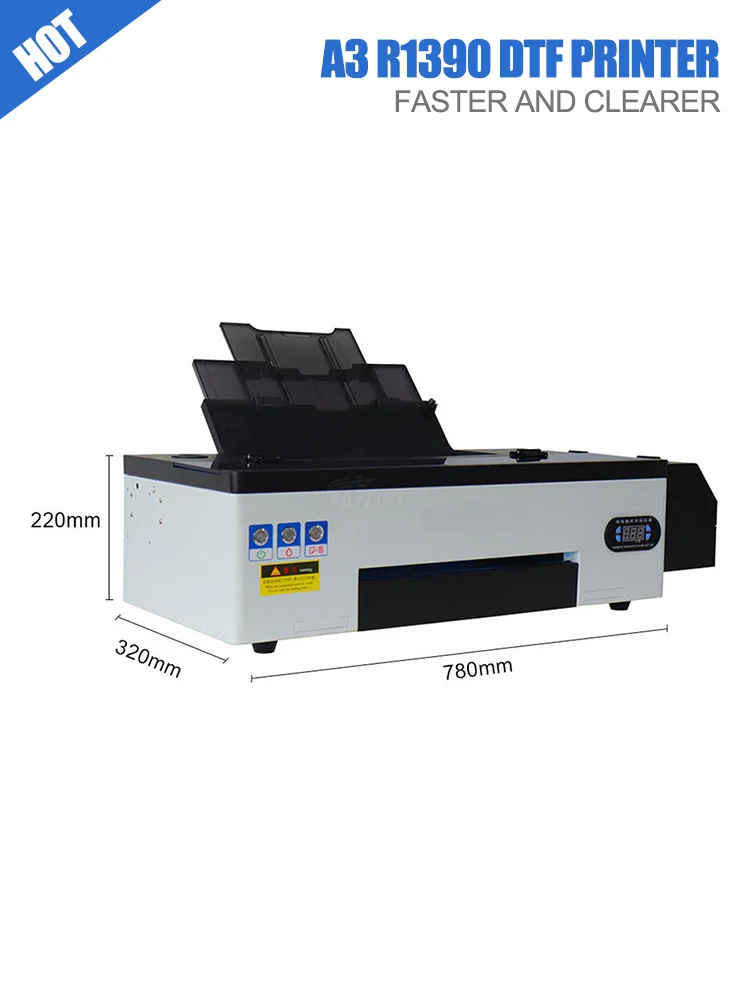 طابعة A3 DTF Epson L1800 رأس الطباعة مباشرة إلى طابعة DTF مع فرن طابعة A3 DTF للملابس تي شيرت Impresora DTF A3