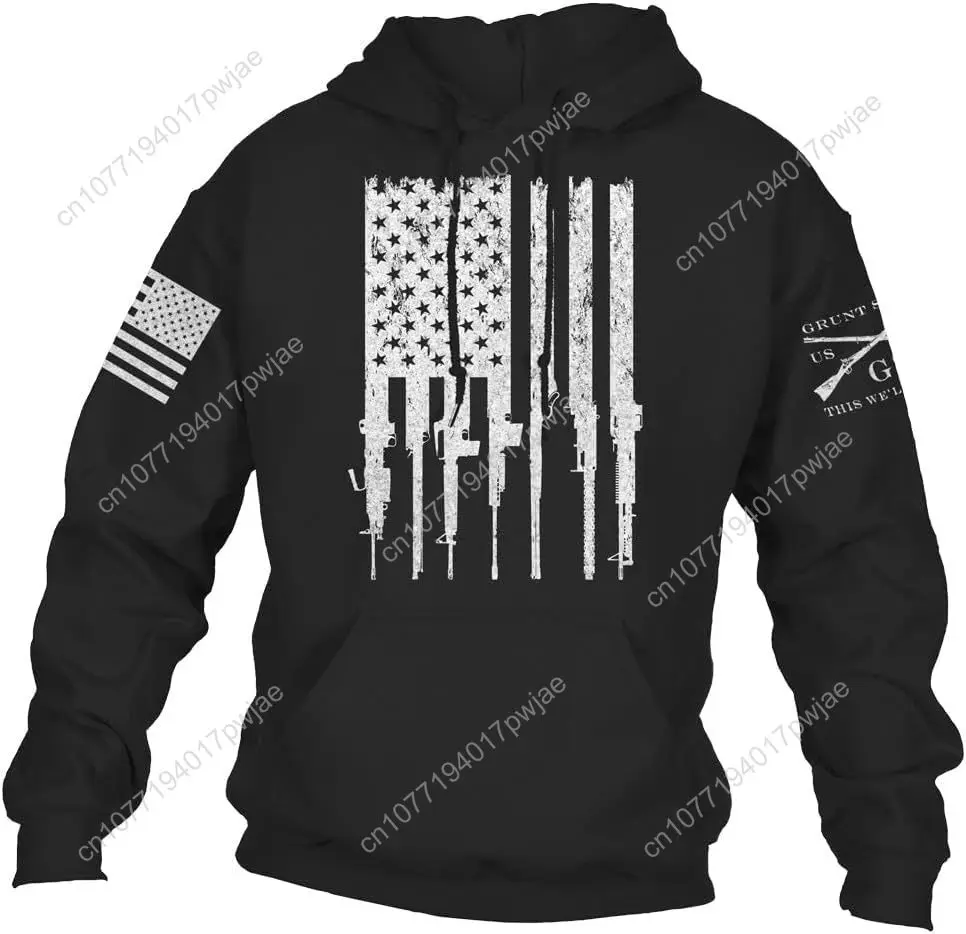 

Grunt Style Rifle Flag Hoodie