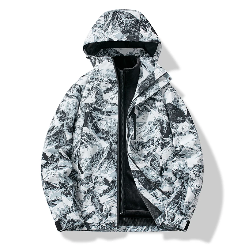 

Men's Waterproof 3-in-1 Thick Ski Jacket Fleece Windproof Warm Winter Snow Coat Outdoor Rain Jackets Snowboarding Jackets Male