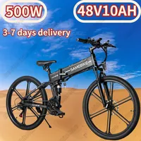 Electric Bicycle 500W Motor 48V10AH Lithium Battery All-terrain Foldable E Bike USB Mobile Phone Charging 26-inch Electric Bike