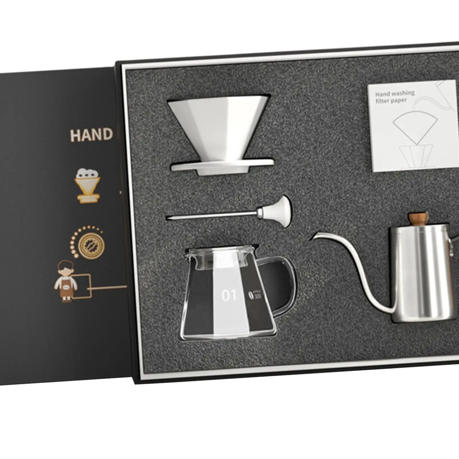 وعاء القهوة، صانع القهوة، ملحق المقهى، صب فوق مجموعة صانع القهوة، للمطبخ