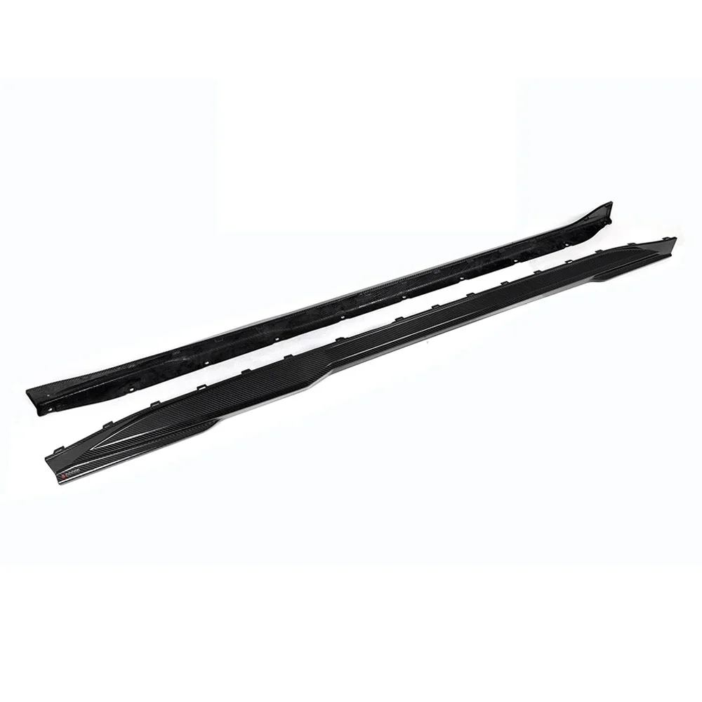 SOOQOO DESIGN SQ Style M3 M4 Dry Carbon Fiber Side Skirts For BMW M3 G80 G81 M4 G82 G83 2020-IN