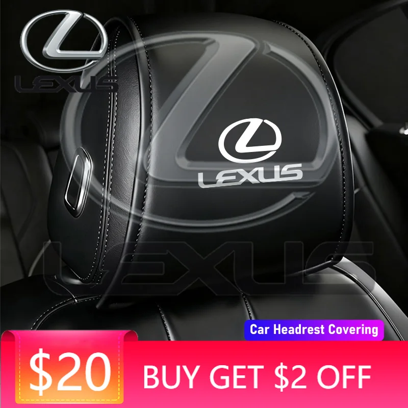 

Накладки на подголовники из качественной кожи (2 шт.) для Lexus F-SPORT ES RX NX LS UX LM LX GX LC RZ IS CT GS RC