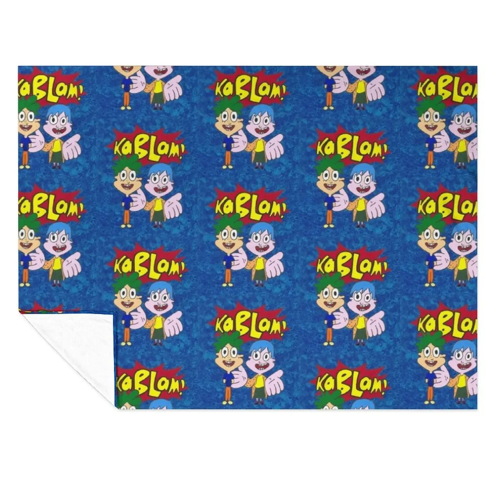 

Nickelodeon Kablam Henry and June Painting on canvas paper Throw Blanket Hairys christmas gifts Fashion Sofas Shaggy Blankets
