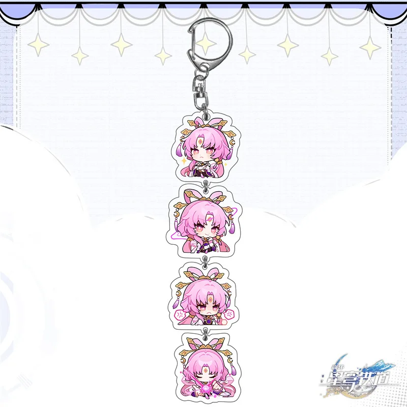 Honkai Impact 3rd Elysia Childlike Wonderland Acrylic Keychain For IPhone/Xiaomi/Huawei Mobile Phone Case Key Chain Cover Hang