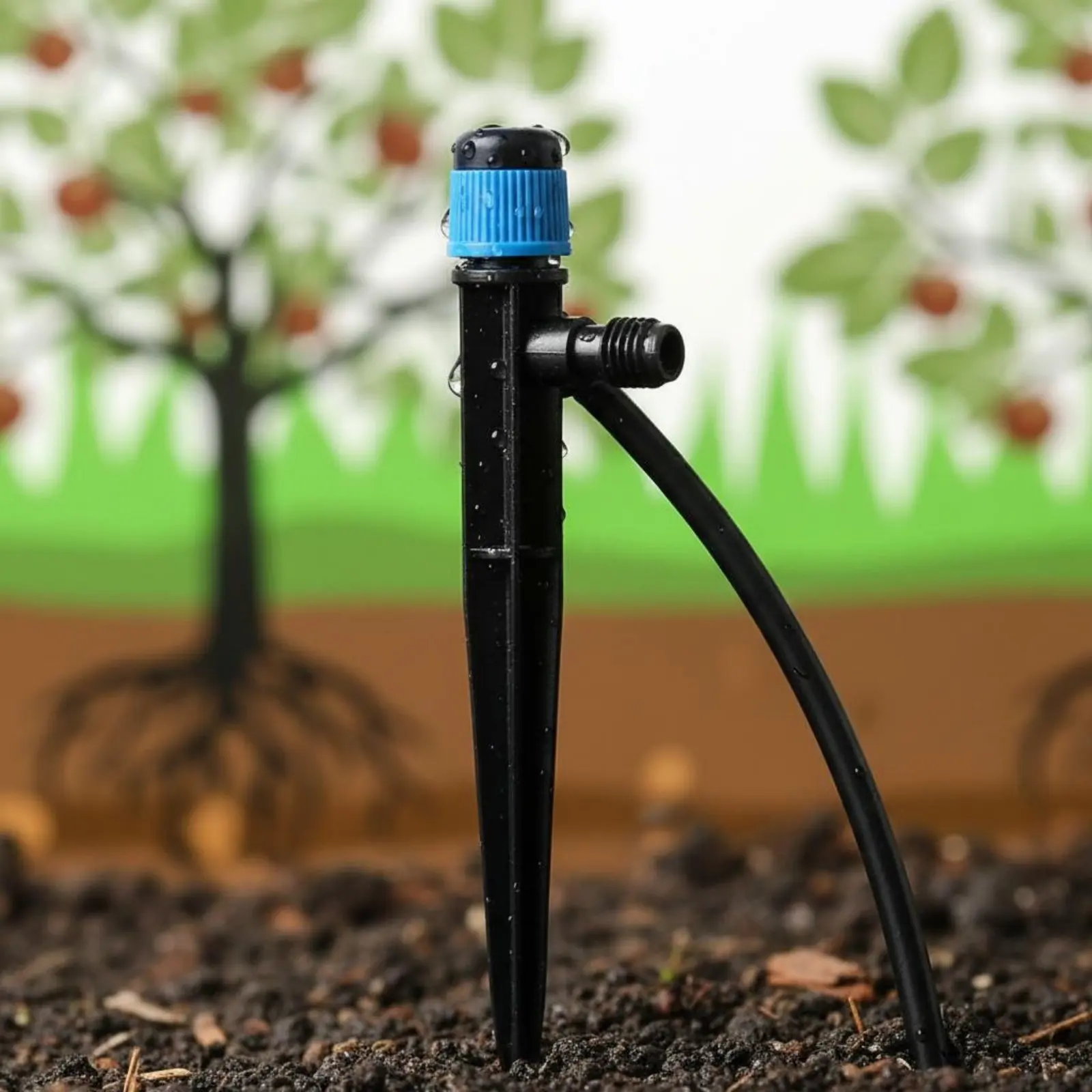 

82 Pieces Trickle Irrigation Kit Adjustable Drippers Automatic Trickle Irrigation System Indoor Plant Watering Device for Patio