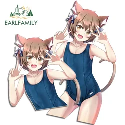 EARLFAMILY 13cm for Felix Femboy Car Stickers Anime Fashionable Decals Scratch-Proof Creative Laptop Bumper Decor Car Goods