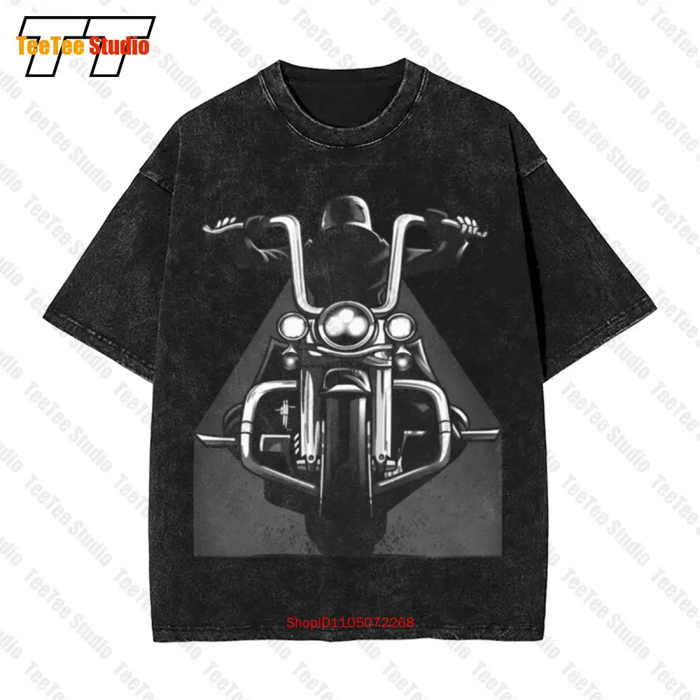 

Винтажная футболка большого размера Ghost Biker, дизайн Cholo Style Vicla Motorcycle Artwork UQAA