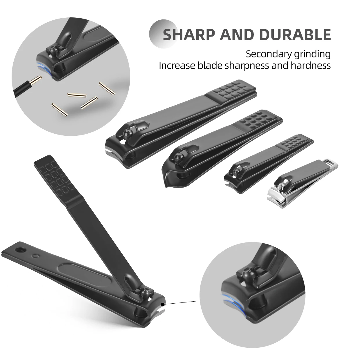 8/32 pièces ensemble de manucure Kit de pédicure professionnel ciseaux à ongles Kit de toilettage coupe-manucure en acier inoxydable outils de beauté des ongles