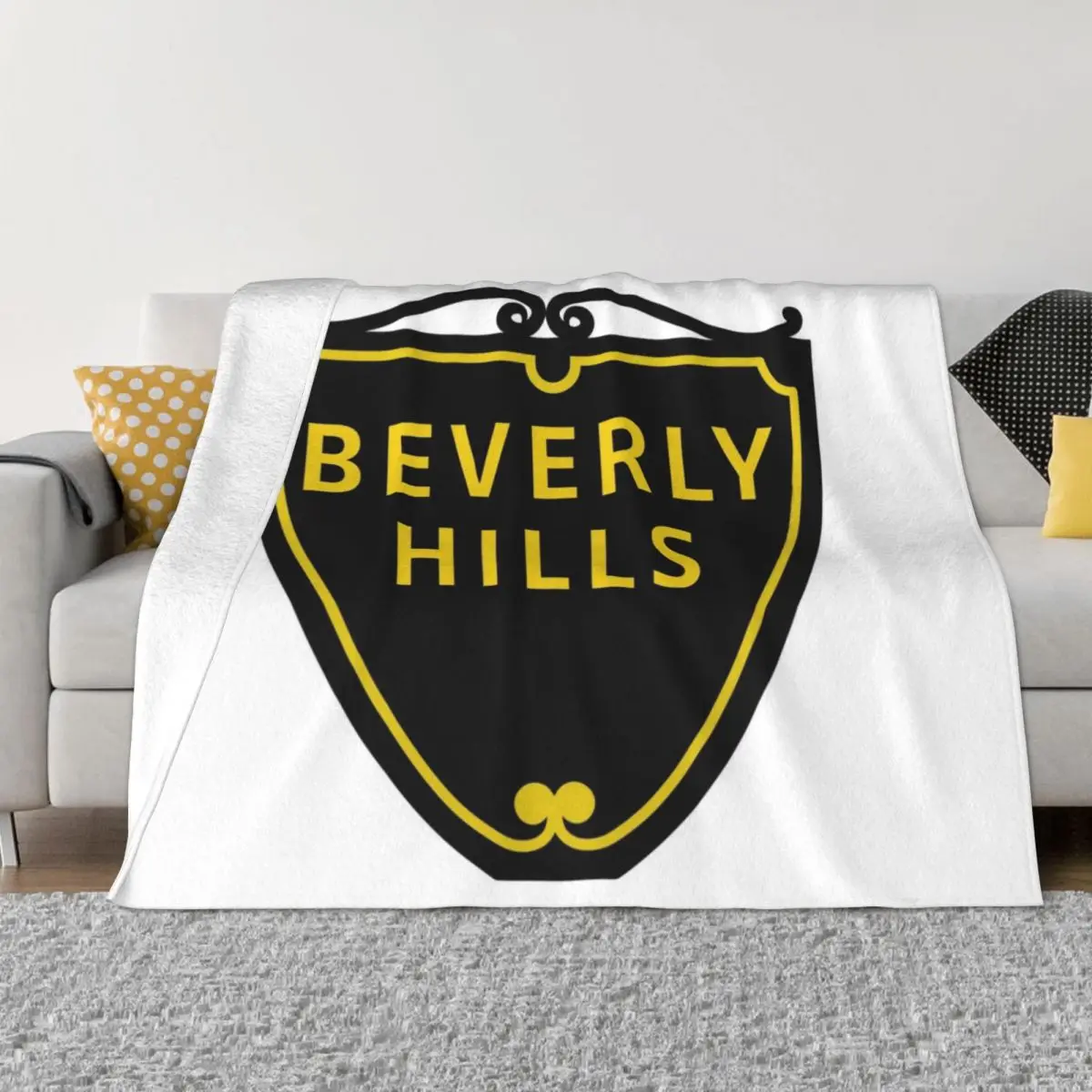 

Beverly Hills Street Sign Throw Blanket heavy blanket to sleep Tourist Blanket Luxury Blanket Hairy Blankets