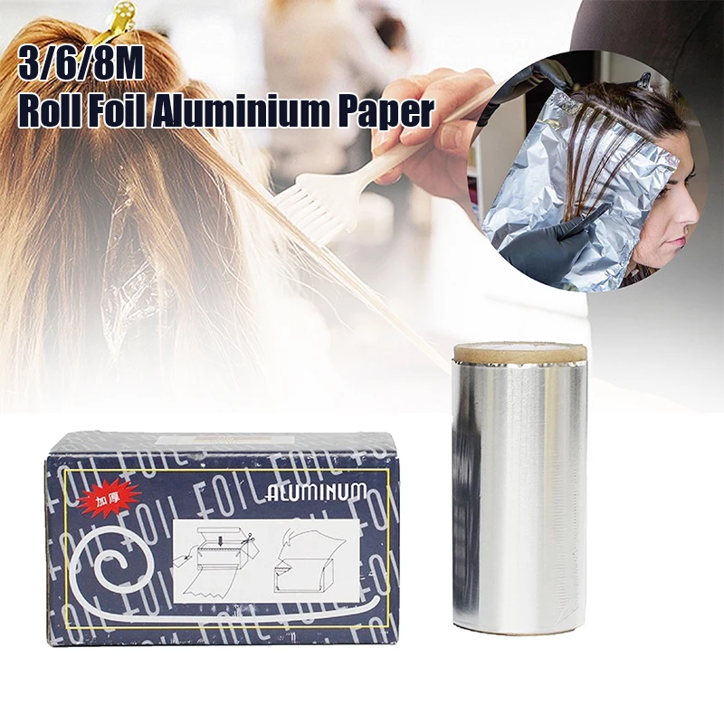 

3/6/8M Super Long Thick Perm Aluminum Foil Paper Stain Hairdressing Supplies