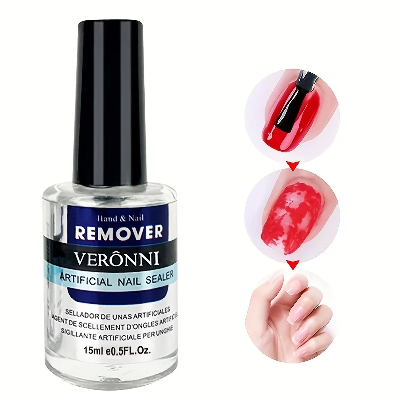 Dissolvant de colle à ongles sans fissures, huile pour cuticules sans endommager, dissolvant de vernis à ongles sans acétone pour ongles légers et relaxants