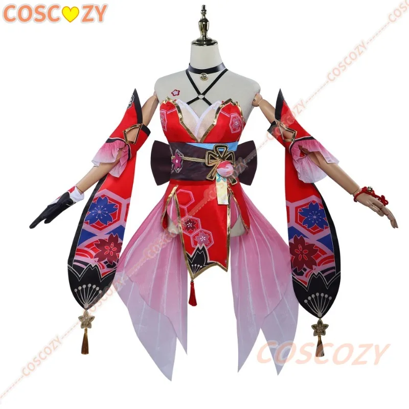 Honkai:Star Rail Sparkle Cosplay Costume Lovely Dress Uniform Role Play Game Suit Fox Mask Halloween Party Women Cosplay Costume