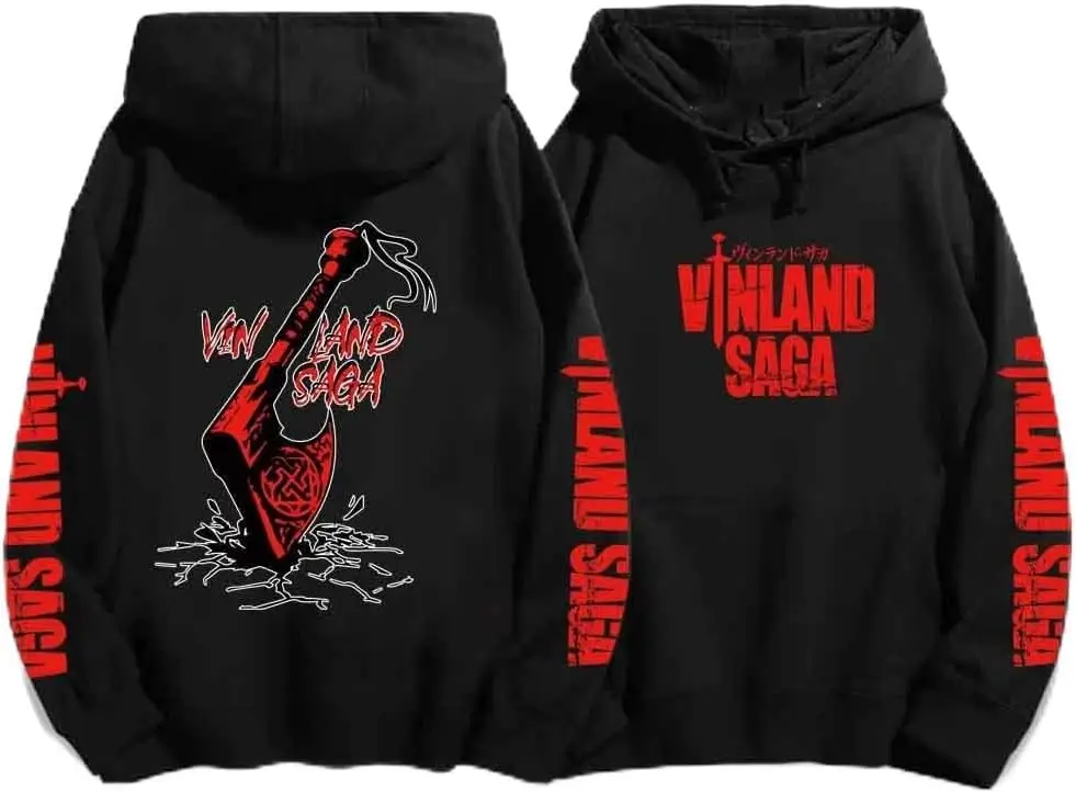 콜란퍼드 유니섹스 빈랜드 사가 후디 애니메이션 풀오버 후드티 오버사이즈 인기 상품 유니섹스 후디 고품질 고급 럭셔리 상의
