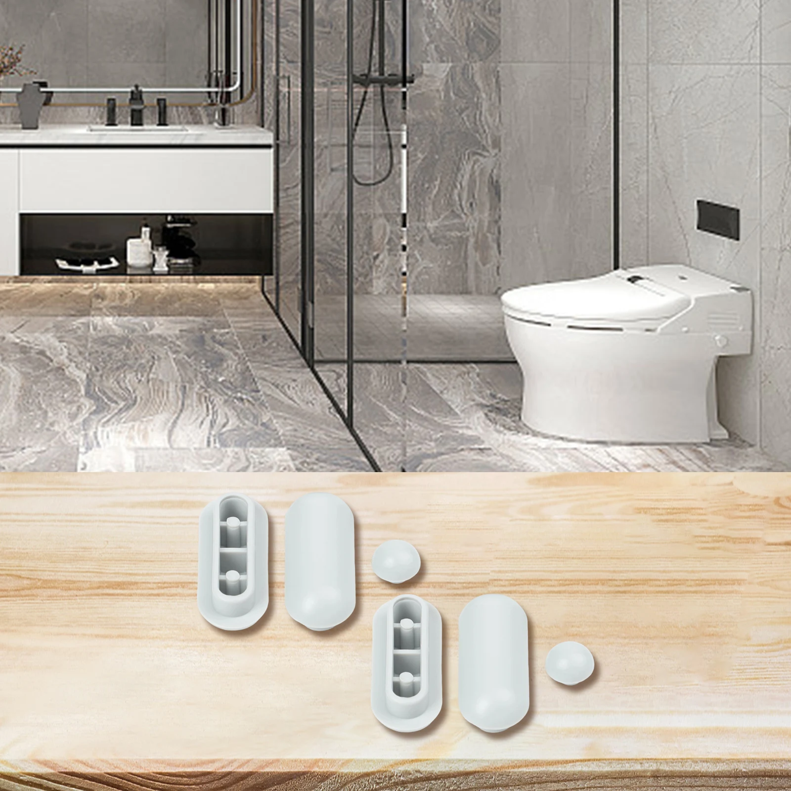 Shock Absorbing Toilet Seat Bumpers Replacement For Pads for Toilet Lid and Seat Cushioning to Reduce Noise and Prevent Damage