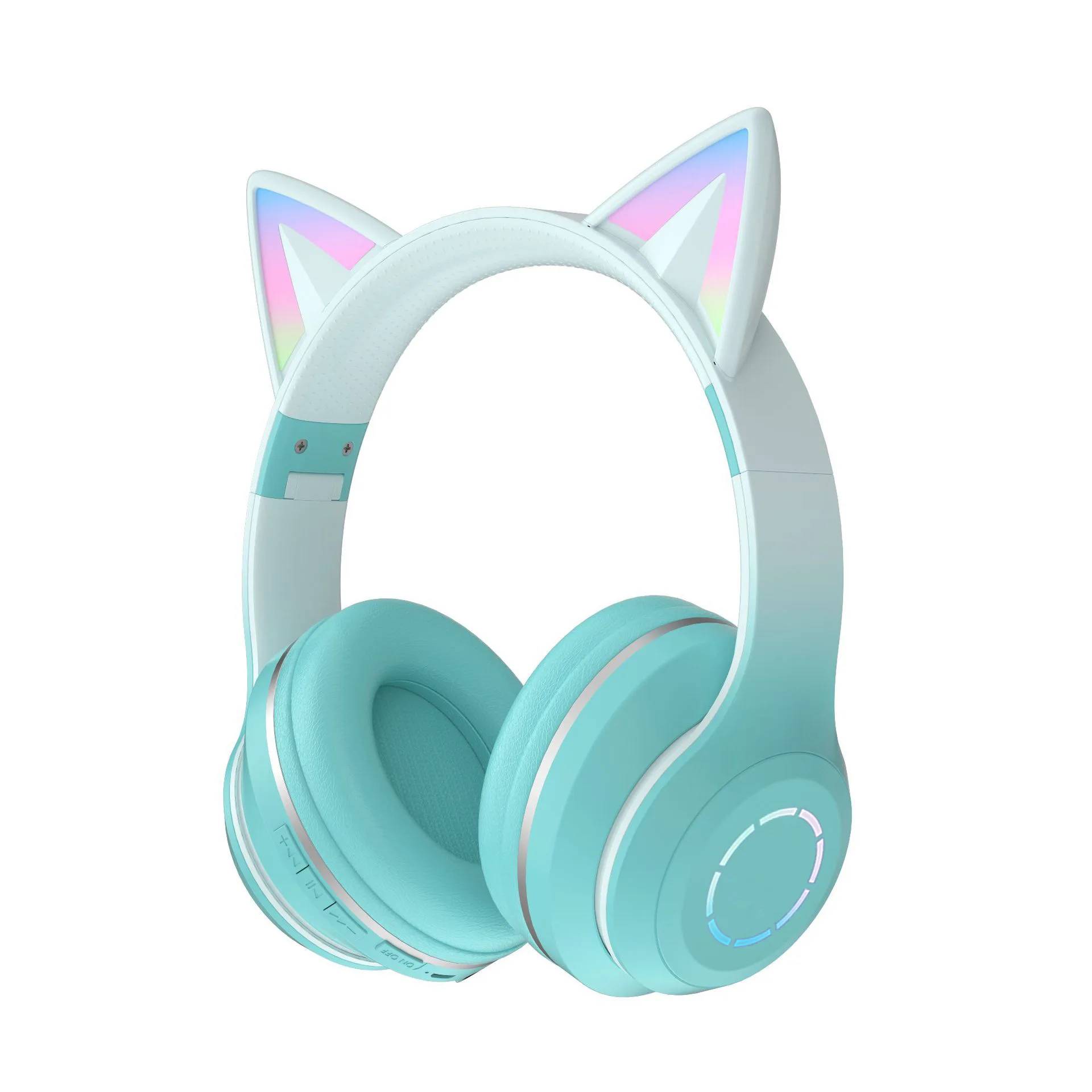 Luminous Bluetooth Headset, Wireless Headset, Esports Game Cat Ears Listening To Music Learning Online Class Call Headset