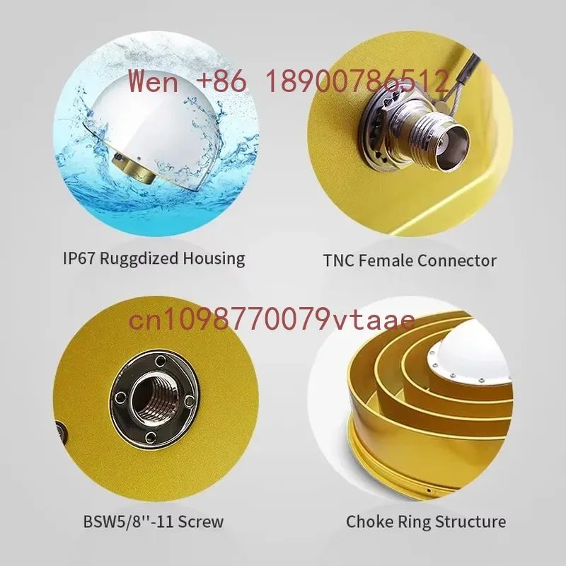 Harxon 2D Choke Ring Antenna Multi-frequency Wideband High Gain GNSS Antenna