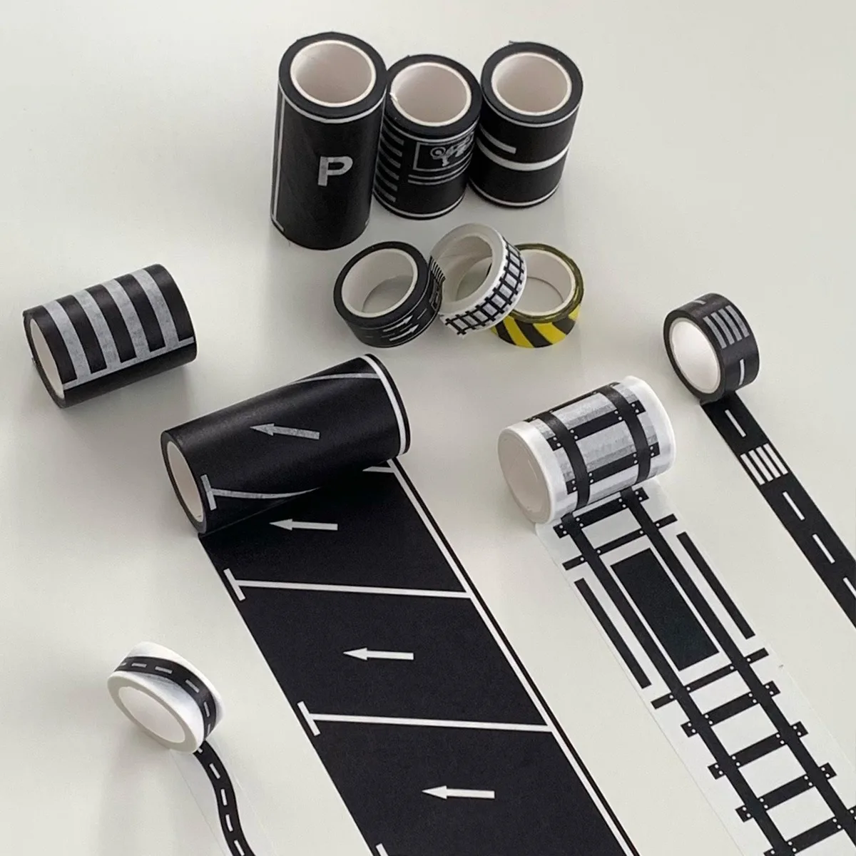 Road Scene Sticker Paper Tape For Scrapbooking Kids Crafts School Projects