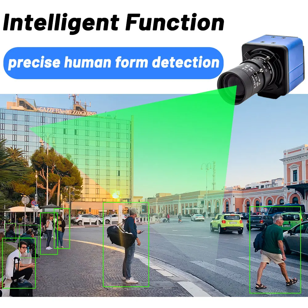 POE كاميرا IP صناعية 3/4/5/8MP CMOS 4K كاميرا IP صغيرة الاستشعار CS جبل الأمن CCTV فيديو صندوق معدني كاميرا شبكة مراقبة مع عدسة CS