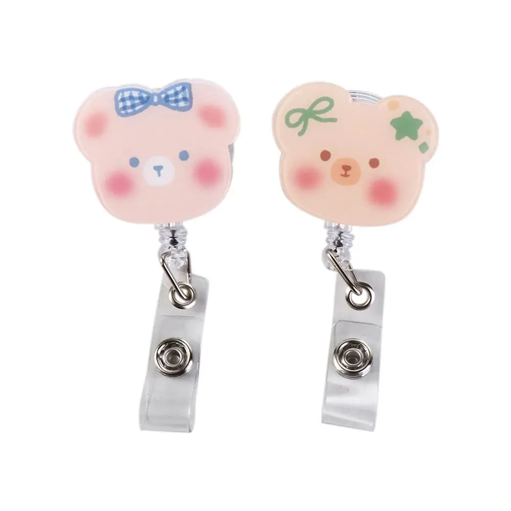 

Reel Clip Nurse Doctor 360 Rotating Name Tag Stationery Retractable Badge Reel Badge Holder ID Card Clips Name Card Holder