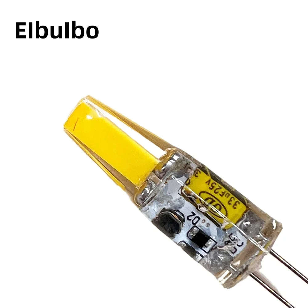 

Elbulbo LED COB Bulbs 10pcs Mini G4/AC/DC 12V/220V Warm/White 360 Beam Wall Cabinet Light Street Light 20/40W Silicone Light