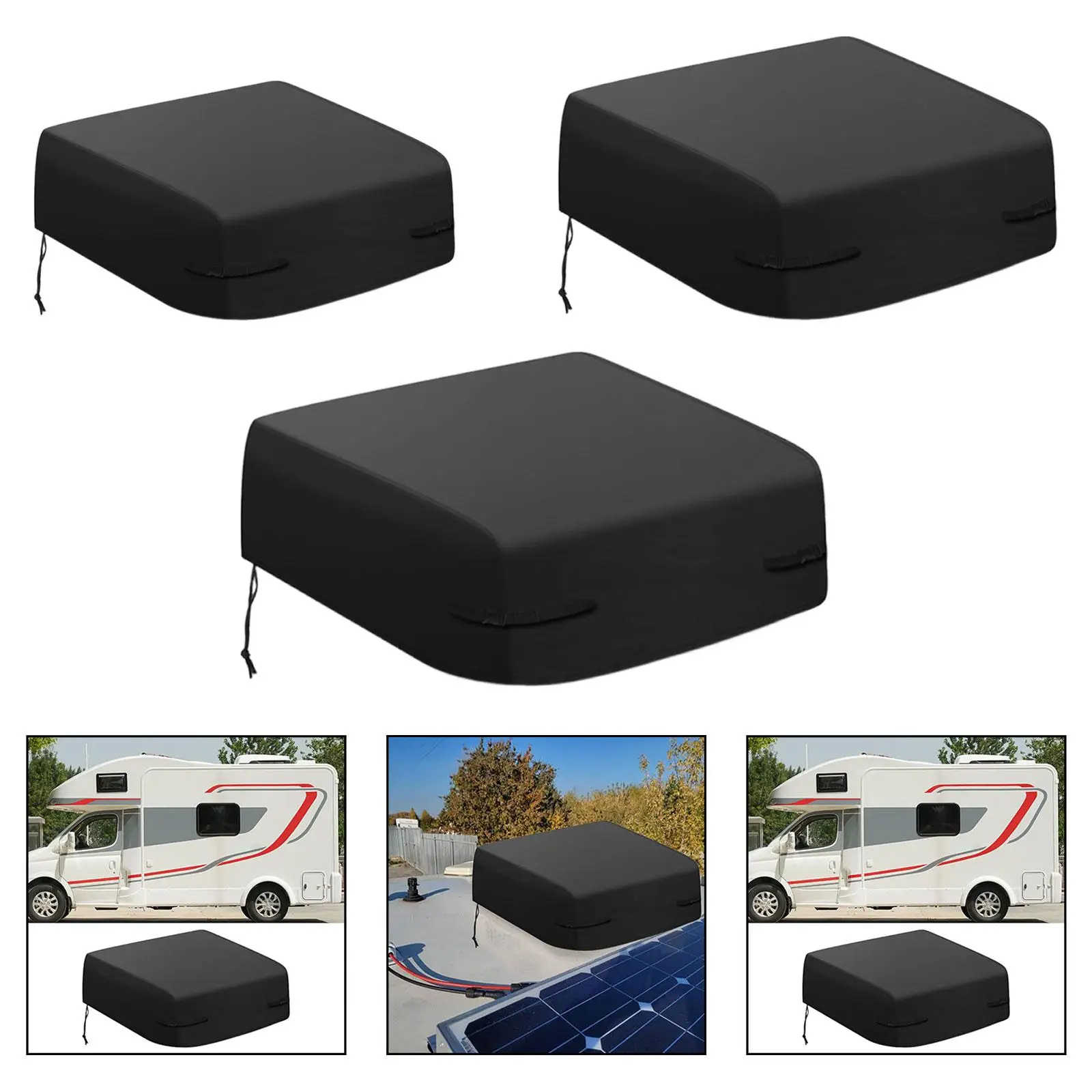 

RV Rooftop Air Conditioner Cover Rain Snow Sun Protection Dustproof Protection for Hiking Roof Toy Haulers Camper Traveling