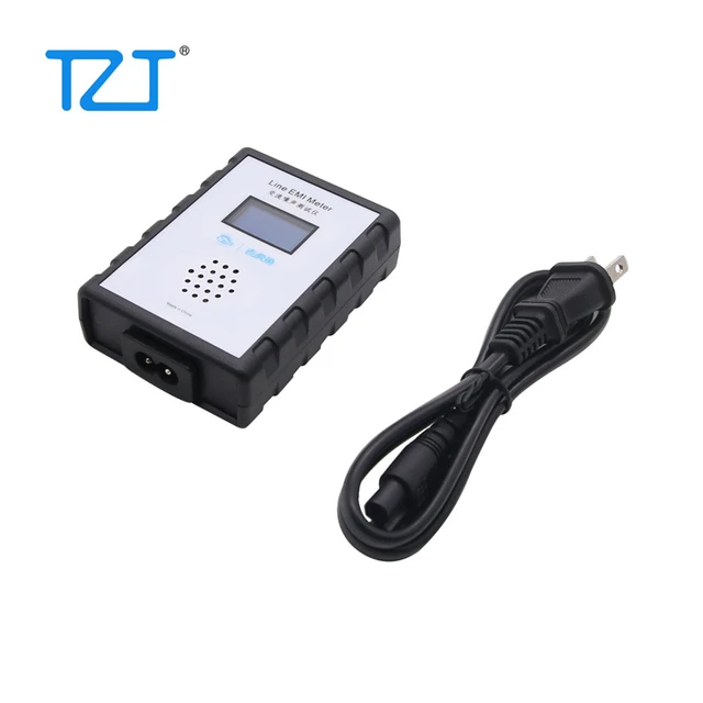 TZT 10KHz-10MHz Line EMI Meter Mains Noise Analyzer EMI Measuring Device w/  OLED Display