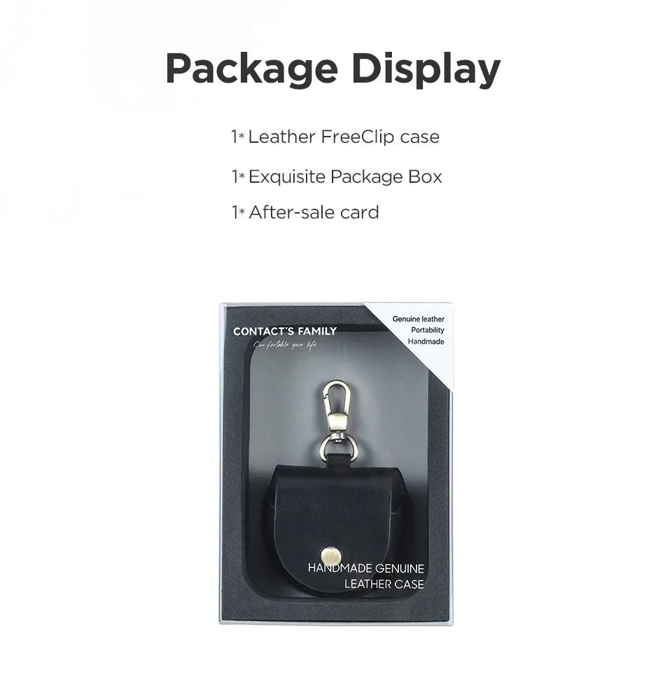 Schutzhülle aus echtem Leder für Huawei Freeclip-Kopfhörer staub dichte, stoß feste Abdeckung Ladebox hülle – Detail 13