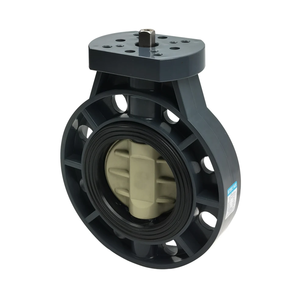 DN50~DN200  UPVC  Ready for Actuator butterfly Valve