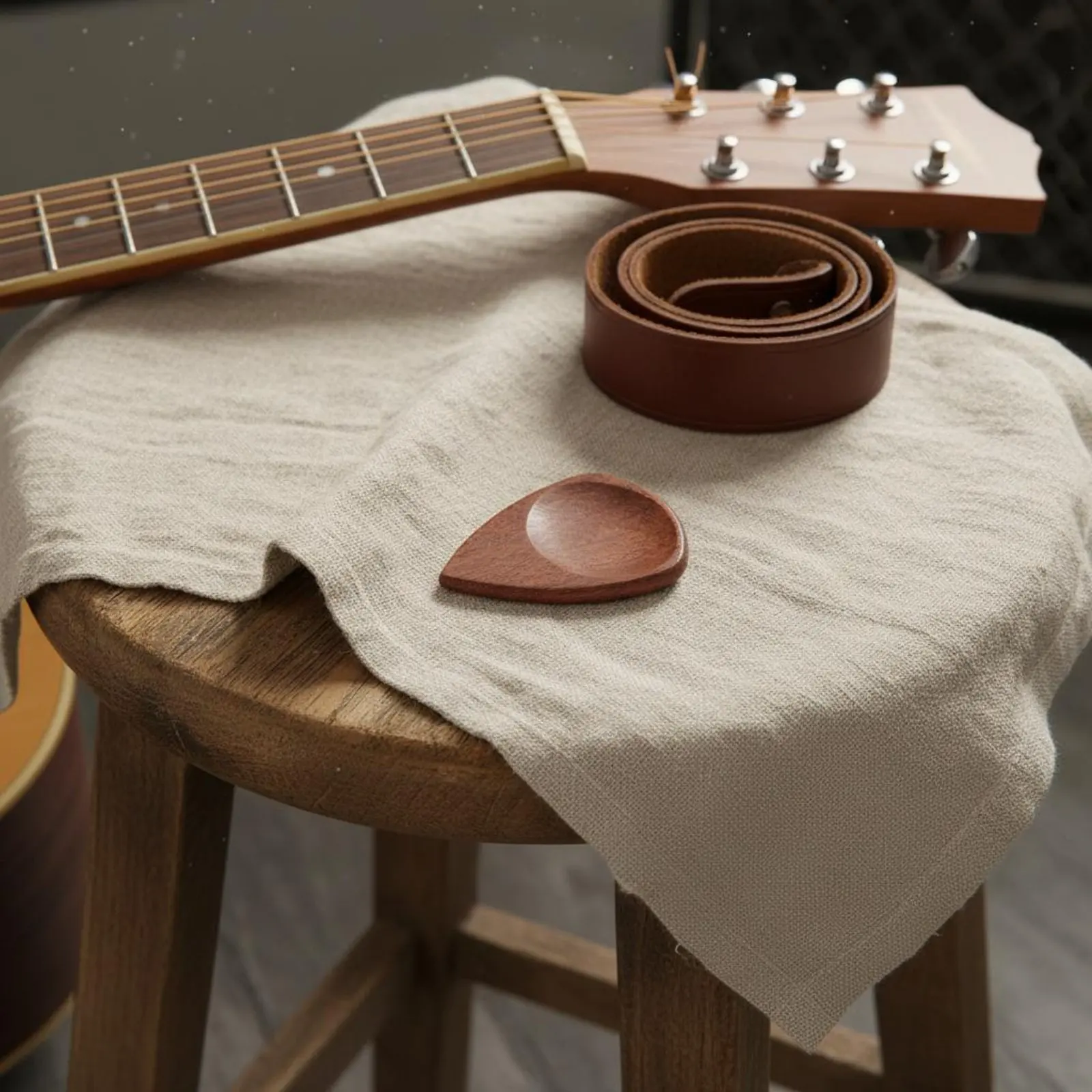 

Hardwood Wood Plectrum Container Vintage Design Wooden Guitar Pick Box Handmade Pick Storage Box Ergonomic Grip for Guitarists