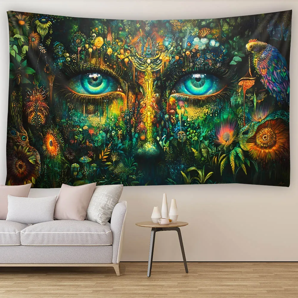 

Psychedelic Eye Art Tapestry Mysterious Magic Home Decoration Wall Hanging Cloth Background Poster for Room Decor