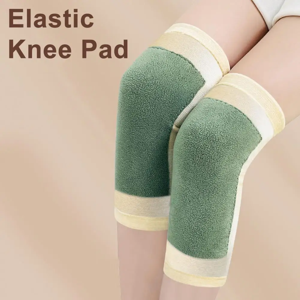 Breathable Knee Brace Winter Knee Brace Winter Moxa Fleece Knee Brace Pair Thermal Leg Warmer Compression Sleeve for Men