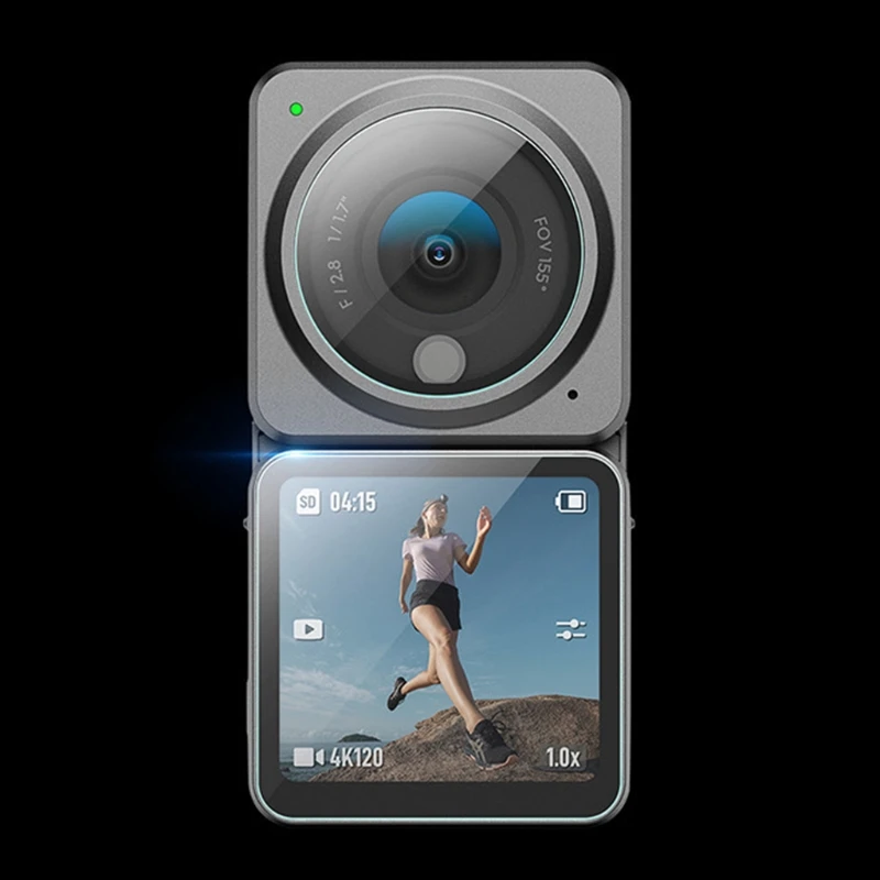 Защитная пленка для объектива для DJI-Action 2, защита экрана из закаленного стекла высокой четкости, аксессуар для спортивной