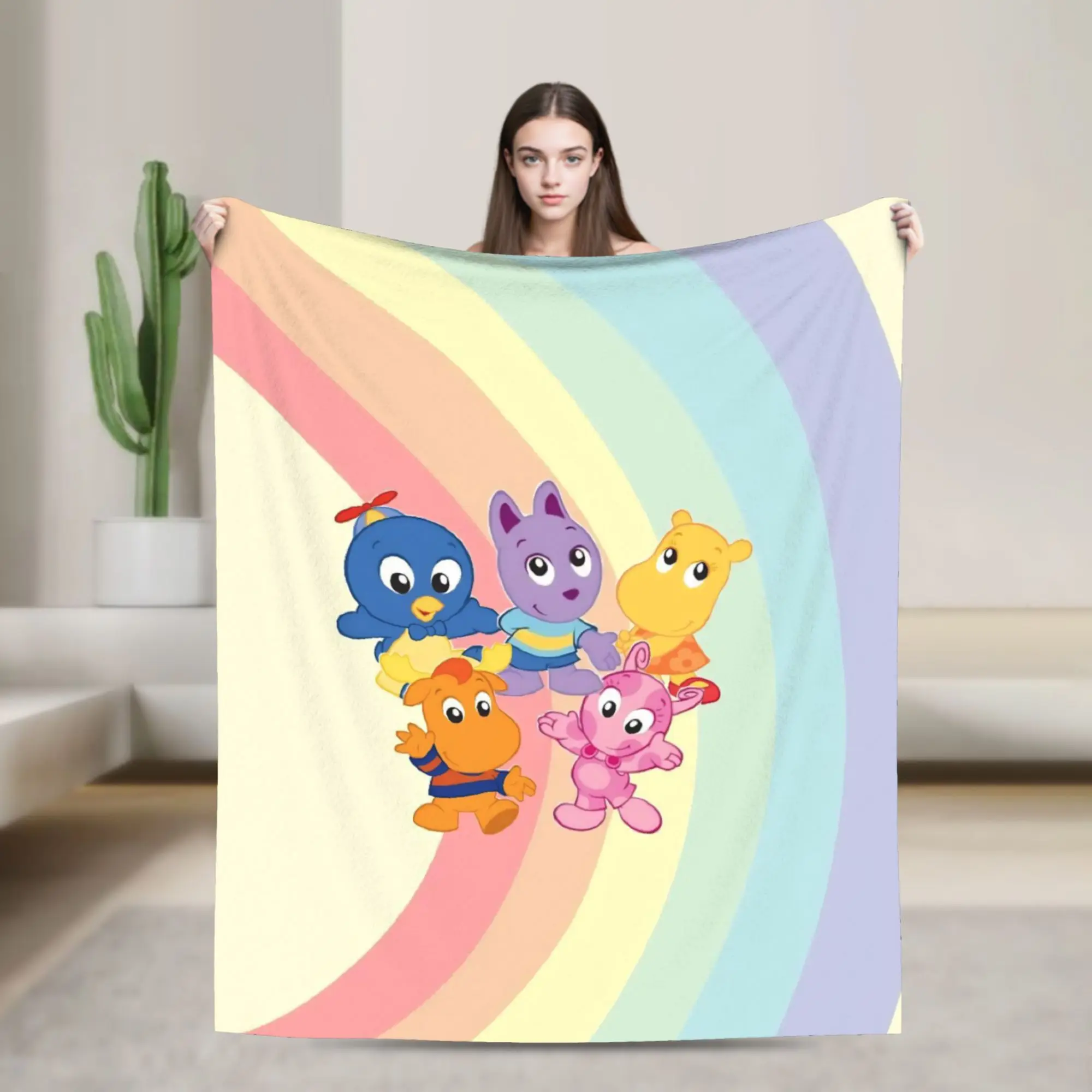 The B-Backyardigans Cartoon Blanket Ultra Soft  Throw Blankets for Bed 50x60 Inch Multi-size Plush Thin Quilt