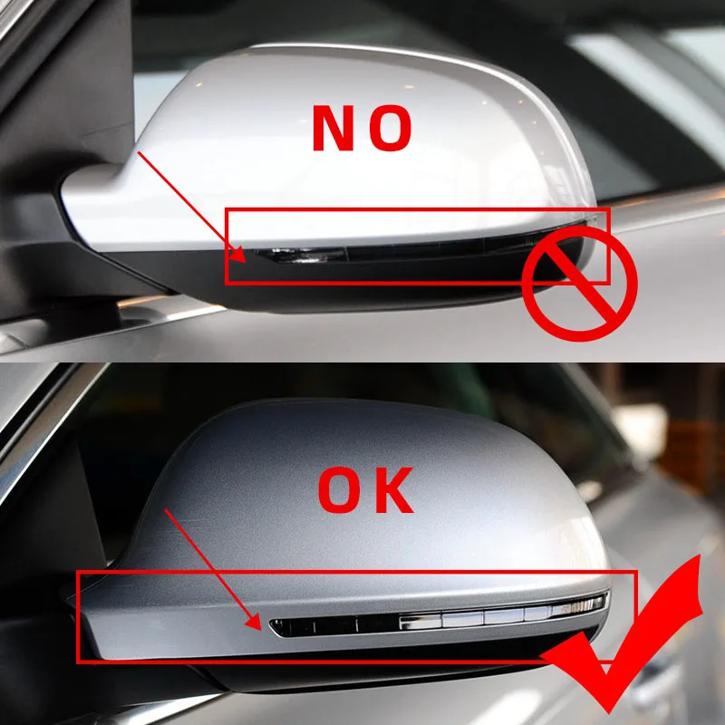 Left & Right Side Mirror Glass Rearview Exterior Wide Angle for Audi A4 S4 B8 8K 08-09, A5 S5 B8 8K 07-09, A8 S8 D3 Q3 SQ3 A3 8P