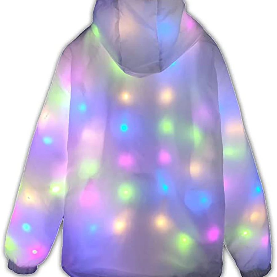 VER LED Light up Jacket for Mens and Womens Novelty Coat for Burning Man Electronic Music Festivals Carnivals Bars Xmas