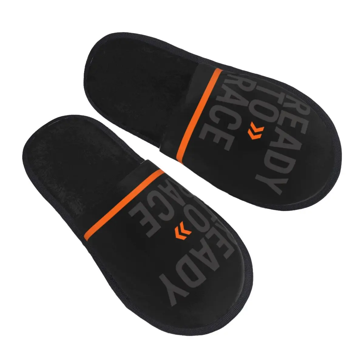 Custom Ready To Race Soft Memory Foam House Slippers Women Enduro Cross Bitumen Bike Life Comfy Warm Anti-skid Sole Slipper